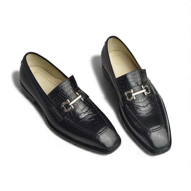 HandMade New Crocodile Leather Dress Moccasins