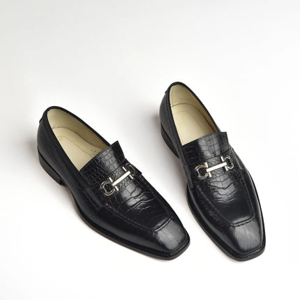 HandMade New Crocodile Leather Dress Moccasins