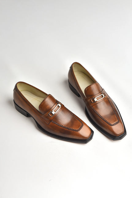 Handmade New Leather Dress Moccasins / Dress Loafers