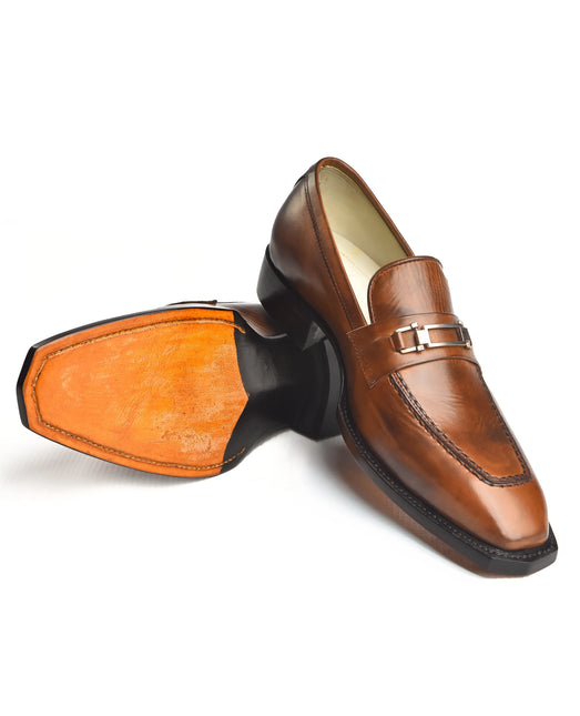 Handmade New Leather Dress Moccasins / Dress Loafers