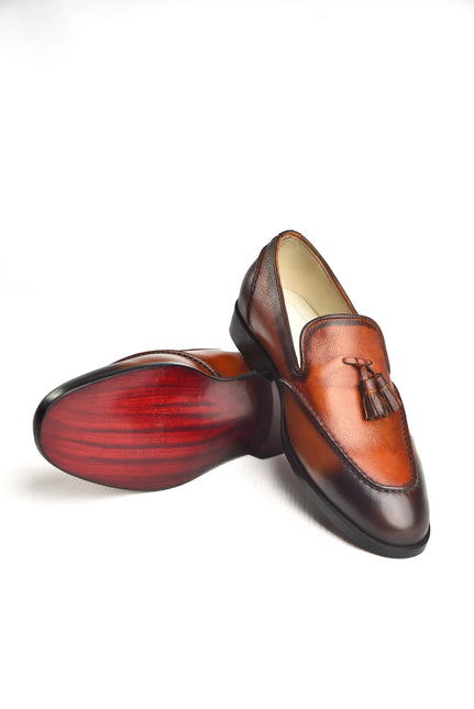 Handmade New Leather Dress Loafers / Moccasins