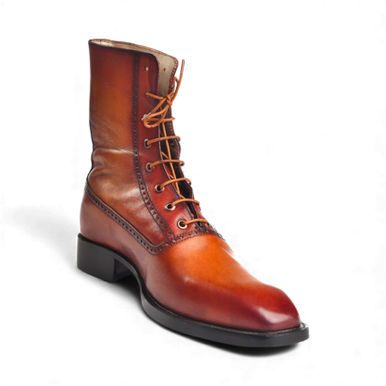 HandMade New Leather Lace-Up Ankle Boots