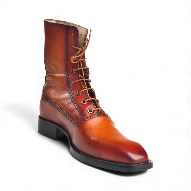 HandMade New Leather Lace-Up Ankle Boots