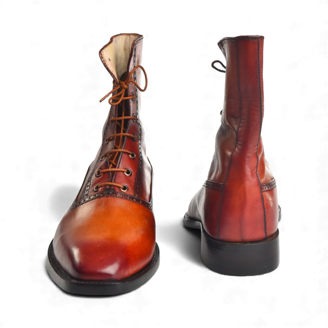 HandMade New Leather Lace-Up Ankle Boots