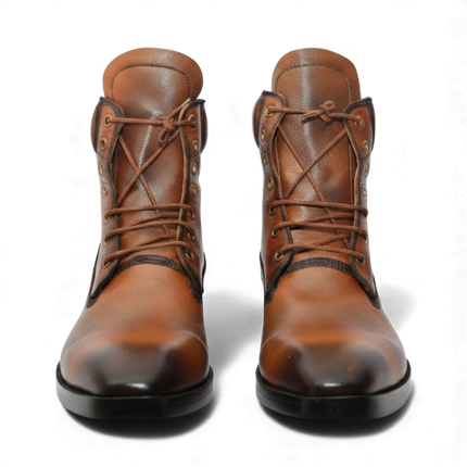 Handmade New Leather Lace-up Ankle Boots