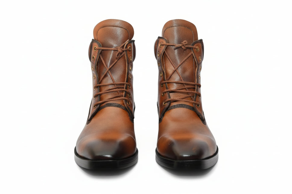 Handmade New Leather Lace-up Ankle Boots