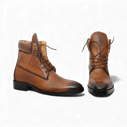 Handmade New Leather Lace-up Ankle Boots