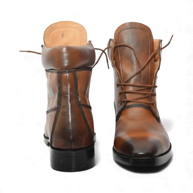 Handmade New Leather Lace-up Ankle Boots