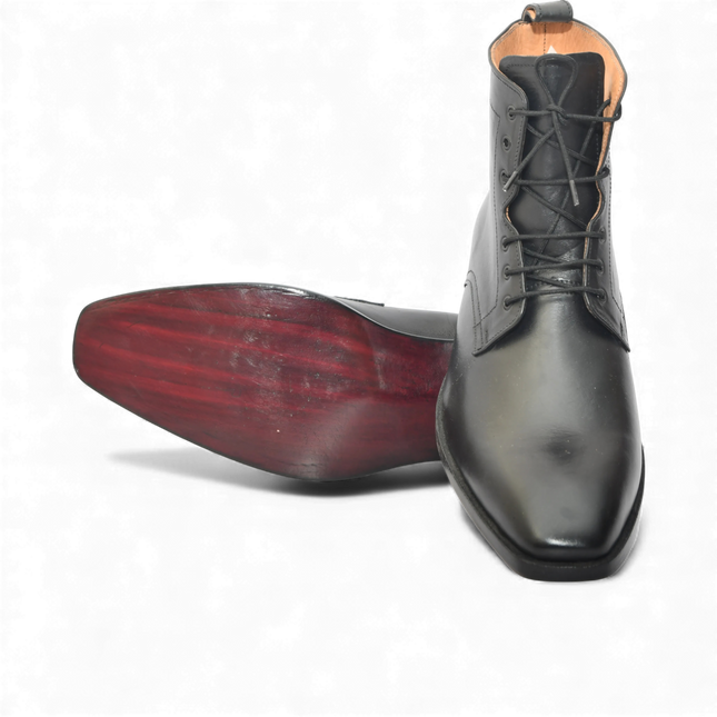 Handmade New Leather Lace-up Ankle Boots