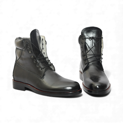 Handmade New Leather Lace-up Ankle Boots TunpurLand