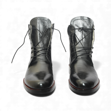 Handmade New Leather Lace-up Ankle Boots TunpurLand