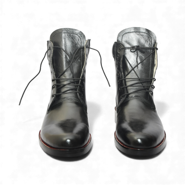 Handmade New Leather Lace-up Ankle Boots TunpurLand