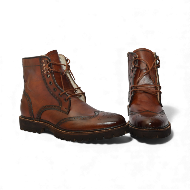 Handmade New Leather Lace-up Ankle Boots