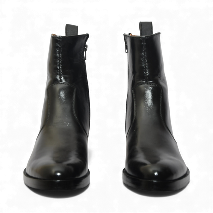 Handmade New Leather Zip Ankle Boots