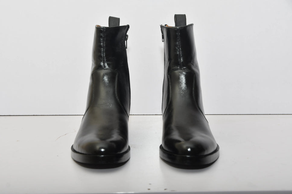 Handmade New Leather Zip Ankle Boots