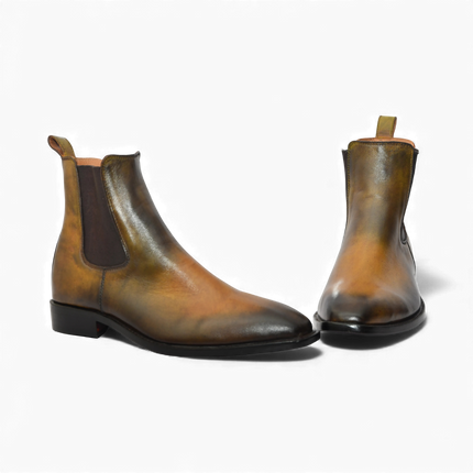 Handmade New Leather Chelsea Boots