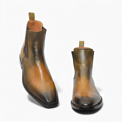 Handmade New Leather Chelsea Boots