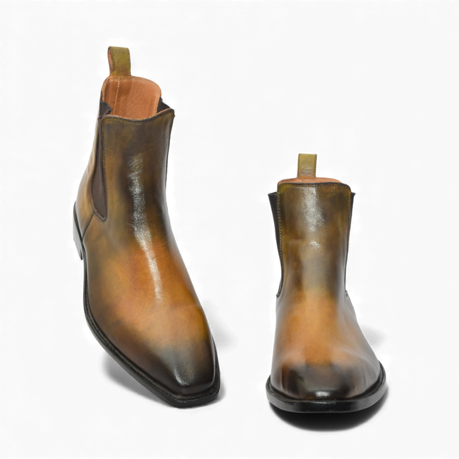 Handmade New Leather Chelsea Boots