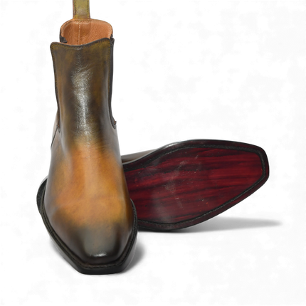 Handmade New Leather Chelsea Boots