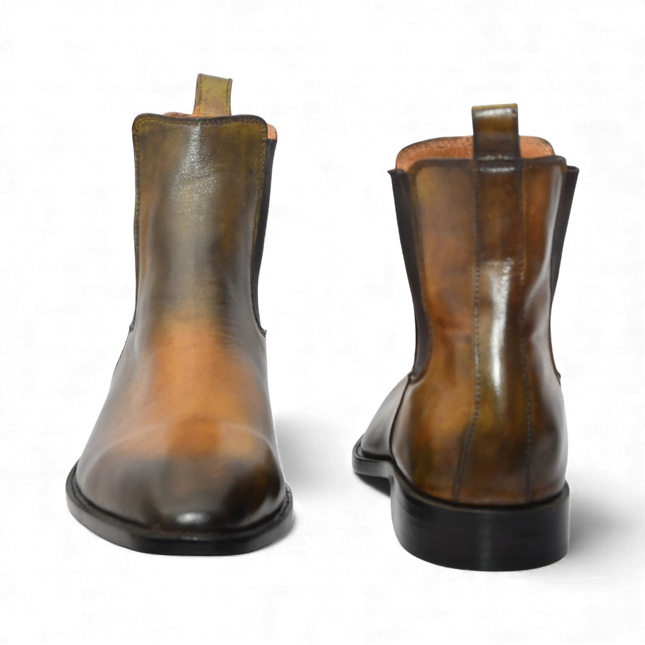 Handmade New Leather Chelsea Boots