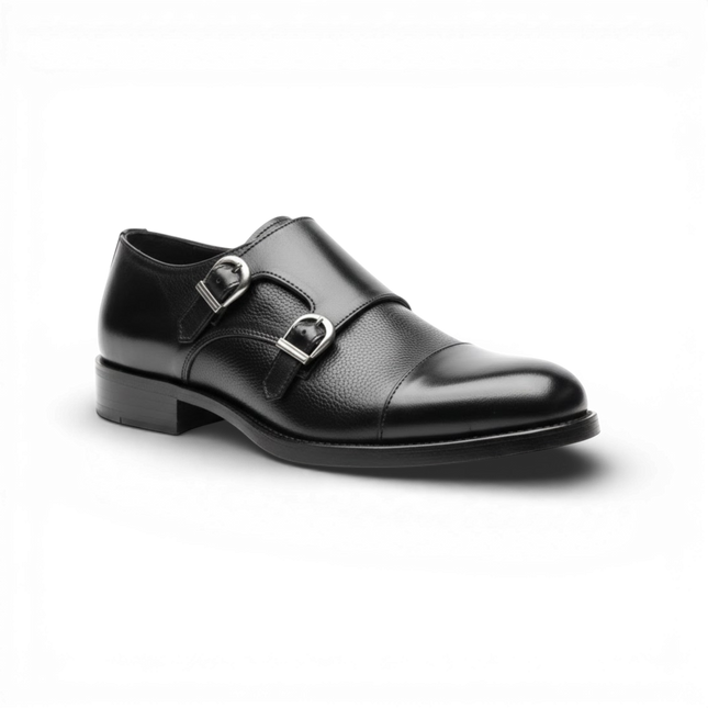 Handmade Double Monk Strap Dress Shoes