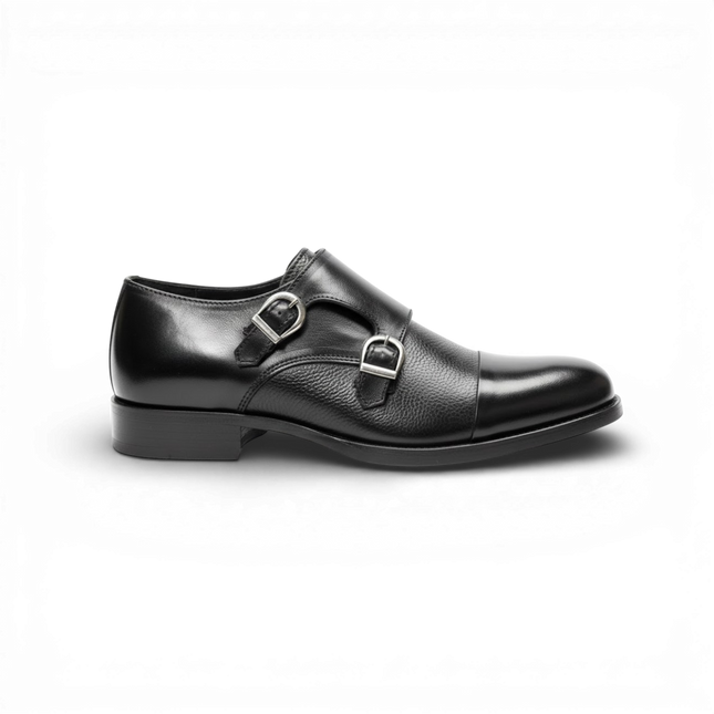 Handmade Double Monk Strap Dress Shoes