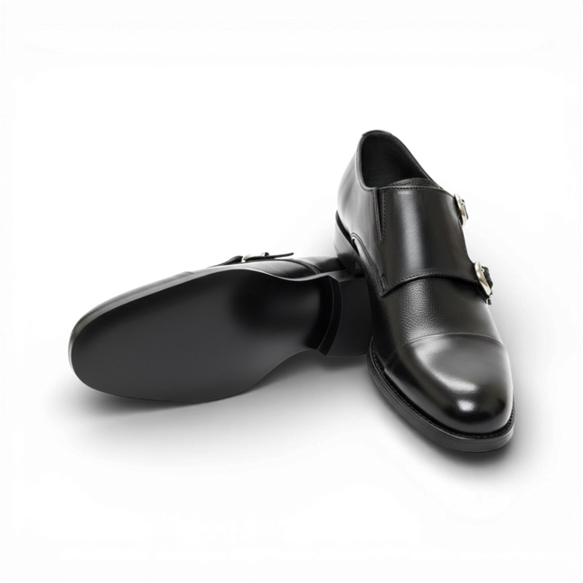 Handmade Double Monk Strap Dress Shoes
